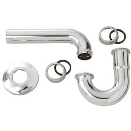 1-1/2-Inch O.D. Tube Chrome Kitchen Wall Drain P Trap Hot on Sale