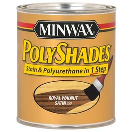 1-Qt. Satin Royal Walnut Polyshades Wood Stain Supply
