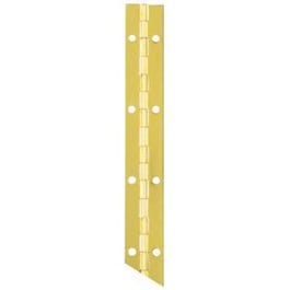1-1/6 x 12-In. Brass Continuous Hinge Fashion