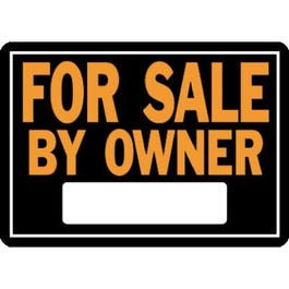 “For Sale By Owner” Sign, Hy-Glo Orange & Black Aluminum, 10 x 14-In. Online Hot Sale