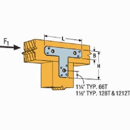 “T” Strap Tie Connector, 6 x 6-In. Supply