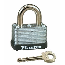 1-1/2 In. Keyed Padlock, Laminated Warded Steel Online now