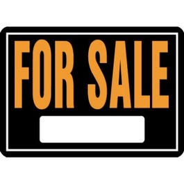 “For Sale” Sign, Hy-Glo Orange & Black Aluminum, 10 x 14-In. Online Sale