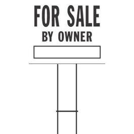 “For Sale By Owner” Sign, Black & White Plastic, 20 x 24-In. Online Hot Sale