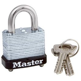 1-1/8 In. Keyed Padlock, Laminated Warded Steel Online