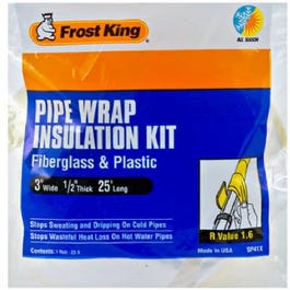 3-Inch x 25-Ft. Fiberglass Pipe Wrap Insulation Kit Online Hot Sale