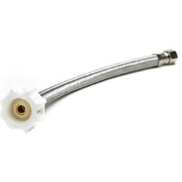 12-In. Toilet Connector, Click Seal, Braided Stainless Steel, 3/8 Compression x 7/8-In. Female Ballcock Thread on Sale