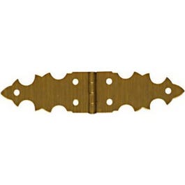 2-Pk., 5/8 x 2.75-In. Brass Decorative Hinges Hot on Sale