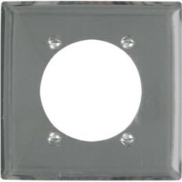 2-Gang Chrome Metal Wall Plate Fashion