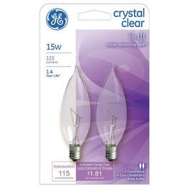 2-Pk., 15-Watt Clear Bent-Tip Light Bulbs Online Sale