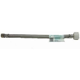 12-In. Toilet Connector, Braided Stainless Steel, 3/8 Compression x 7/8-In. Female Ballcock Thread Supply