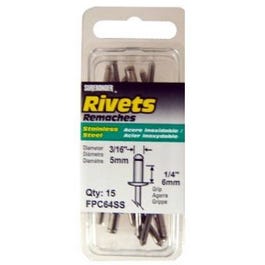 15-Pack Medium Stainless-Steel Rivets Online Hot Sale