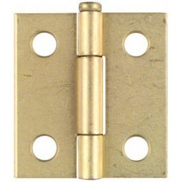 2-Pk., 1.5-In. Narrow Hinges, Light-Duty, Dull Brass Supply