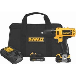 12-Volt Compact Cordless Drill / Driver Kit, 3/8-In., 2 Lithium-Ion Batteries Hot on Sale