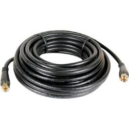 25-Ft. Black RG6 Coaxial Cable With “F” Connectors Supply