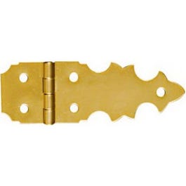 2-Pk., 5/8 x 1-7/8-In. Brass Decorative Hinges Online Sale