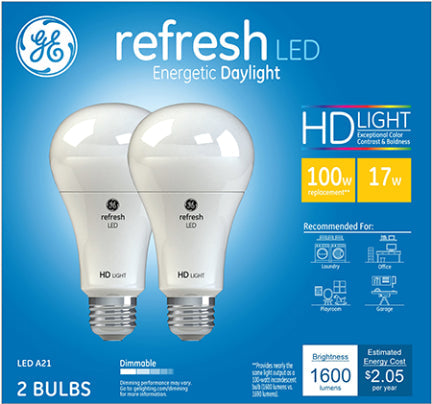 17W A21 Med LED Refresh 100W Eq. 22PK Supply