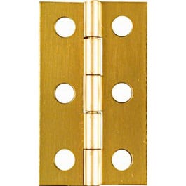2-Pk., 2 x 1-3/16-In. Hinges, Light-Duty, Brass Online Sale