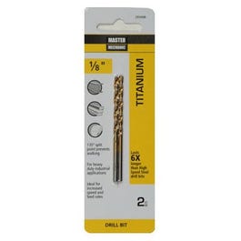 1/8 x 2-3/4-In. High-Speed Steel Drill Bit, Titanium Coated Online now