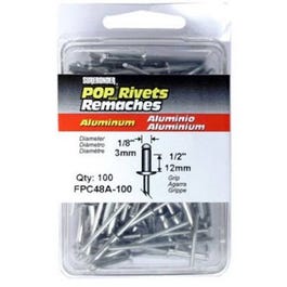100-Pack Long Aluminum Rivets Fashion