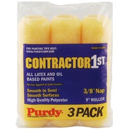 3-Pack Contractor First Paint Roller Covers, 9 x 3/8-In., 3-Pk. Discount