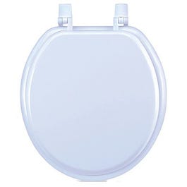 17-Inch White Wood Toilet Seat Online Sale