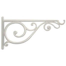 14-In. White Victorian Scroll Hanging Plant Bracket Supply
