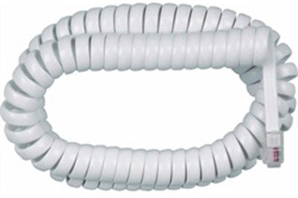 25FT IVORY PHONE COIL CORD on Sale