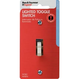 15A Ivory Single-Pole Lighted Toggle Quiet Switch Online