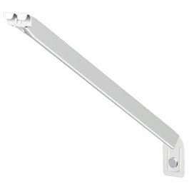 2-Pack 12-In. White Shelf Support Bracket With Anchors Supply
