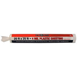 4-Mil Plastic Sheeting, Clear, 20 x 25-Ft. Discount