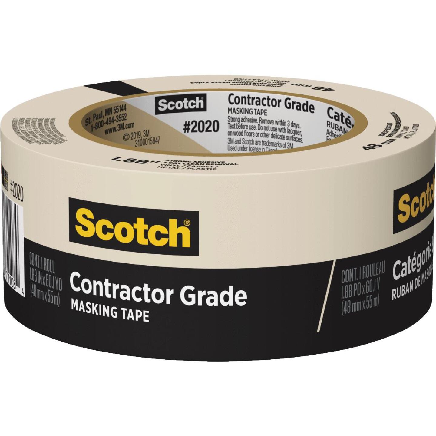 3M Scotch 1.88 In. x 60.1 Yd. Contractor Grade Masking Tape Online now