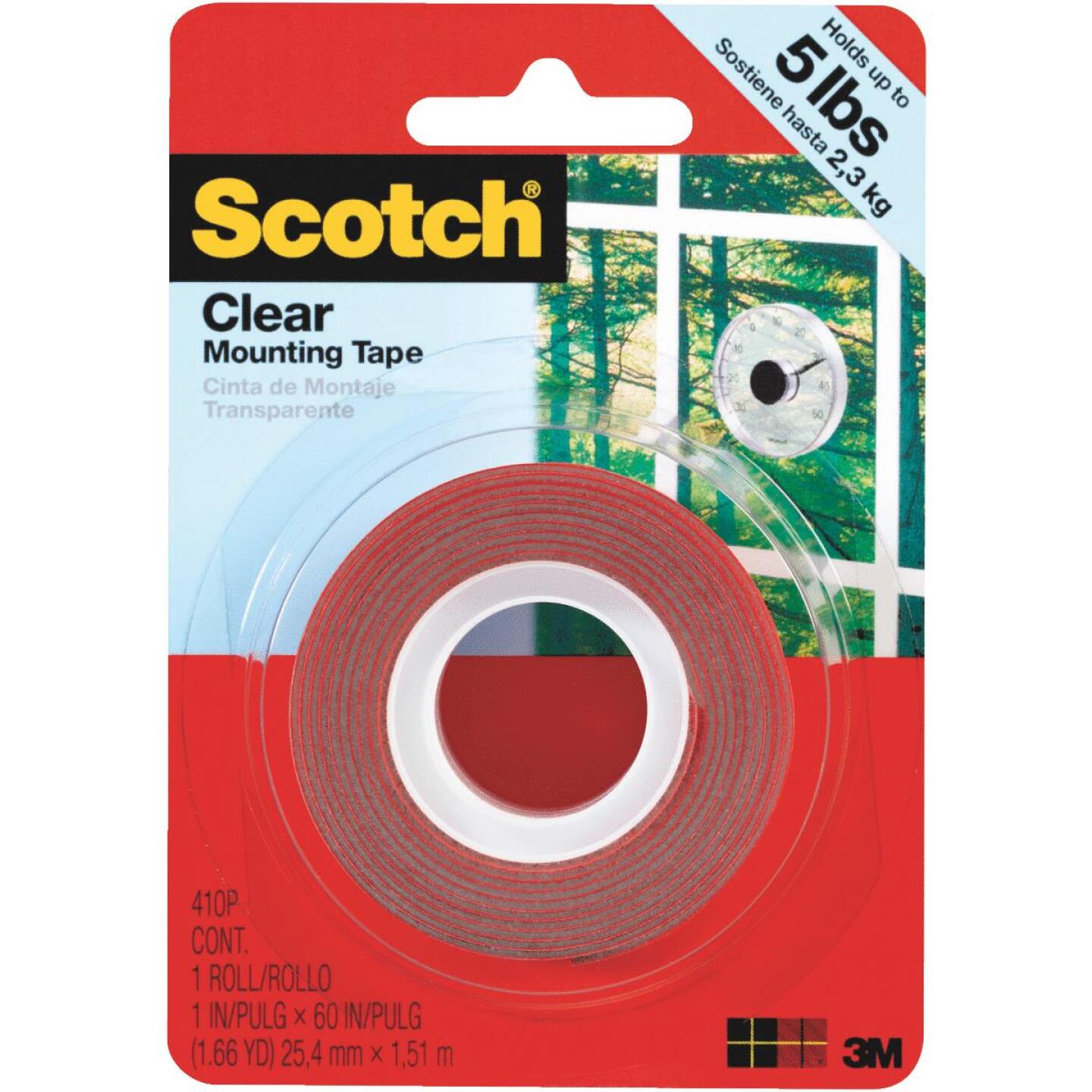 3M Scotch 1 In. x 60 In. Clear Double-Sided Mounting Tape (5 Lb. Capacity) Online Sale