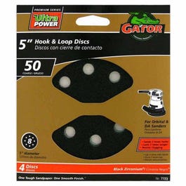 4-Pk., 5-In. 8-Hole 50-Grit Hook-and-Loop Sanding Discs Online Sale