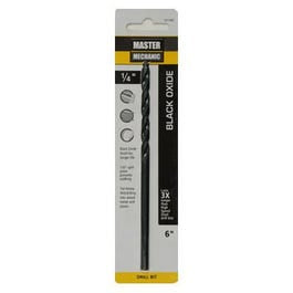 7/32 x 6-In. High-Speed Black Oxide Drill Bit Hot on Sale