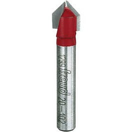 3/8-In. 2-Flute Carbide V-Grooving Router Bit Online Hot Sale