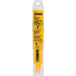 5-Pk., 6-In. 24-TPI Bi-Metal Reciprocating Saw Blade Sale