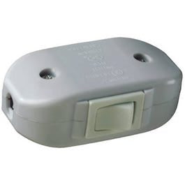 6A White Heavy-Duty Feed Thru Cord Switch Hot on Sale