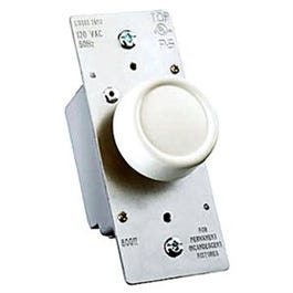 600-Watt Ivory Maximum Single Pole Rotary Power Dimmer Switch Hot on Sale