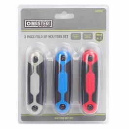 3-Pc. Folding Hex/Torx Key Sets Sale