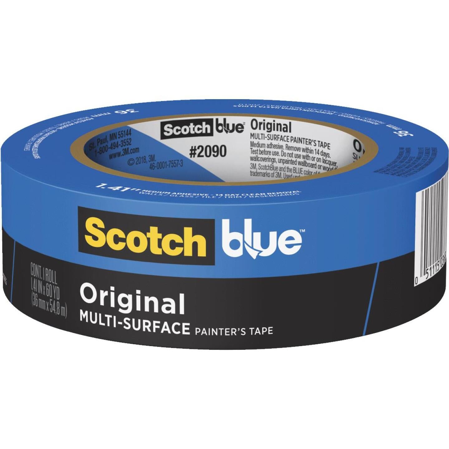 3M Scotch Blue 1.41 In. x 60 Yd. Original Painter’s Tape Hot on Sale