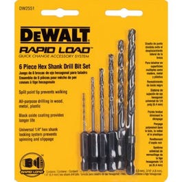 6-Piece Hex Shank Drill Bit Set Fashion