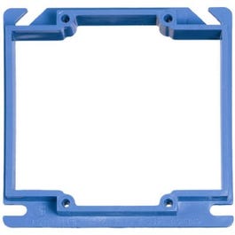 4-Inch Square 2-Gang PVC Box Cover With 1/2″ Rise Hot on Sale