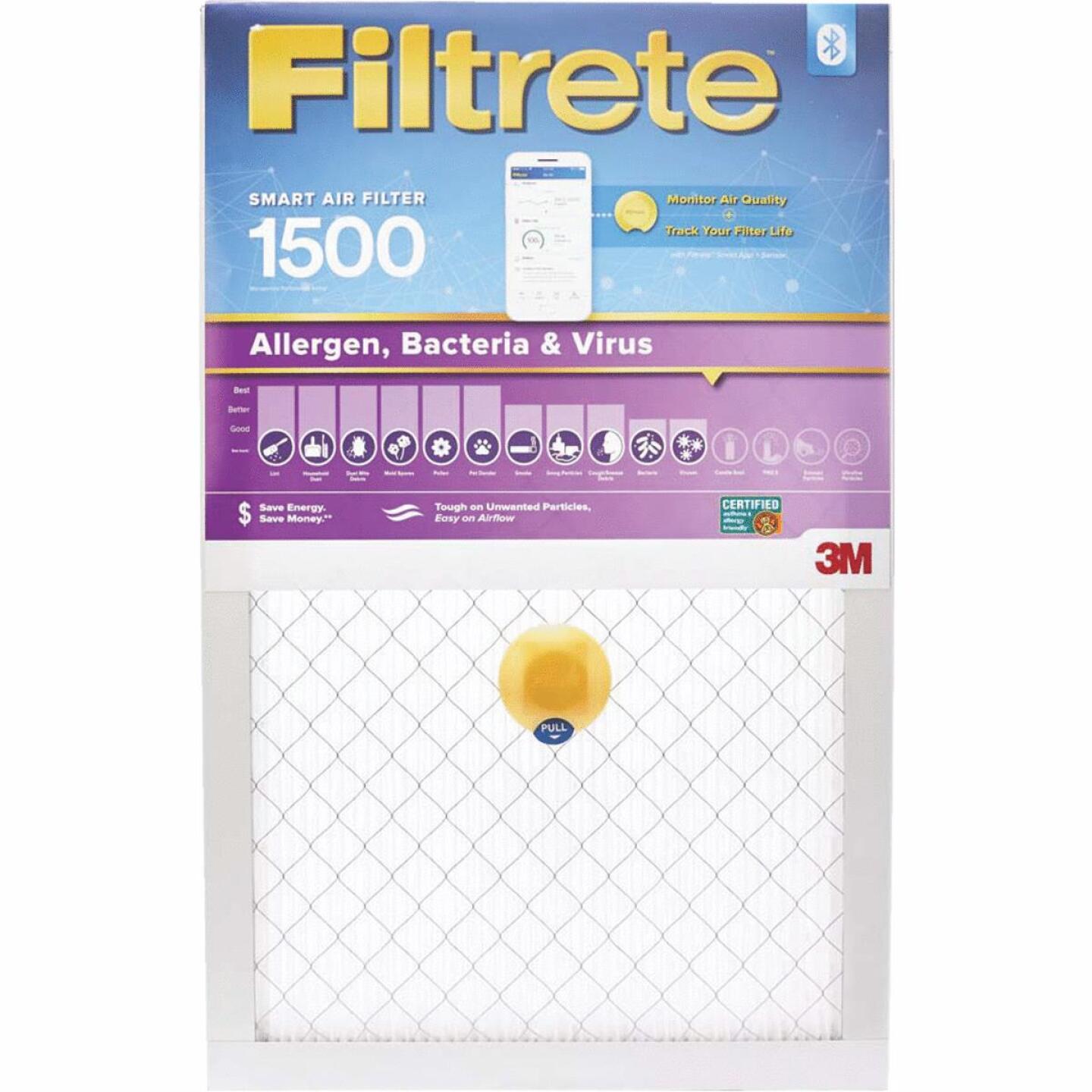 3M Filtrete 16 In. x 20 In. x 1 In. 1500 MPR Allergen, Bacteria & Virus Smart Furnace Filter Discount