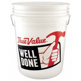 5-Gallon White Plastic Pail Supply