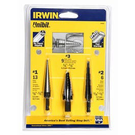3-Piece Unibit Drill Set Discount