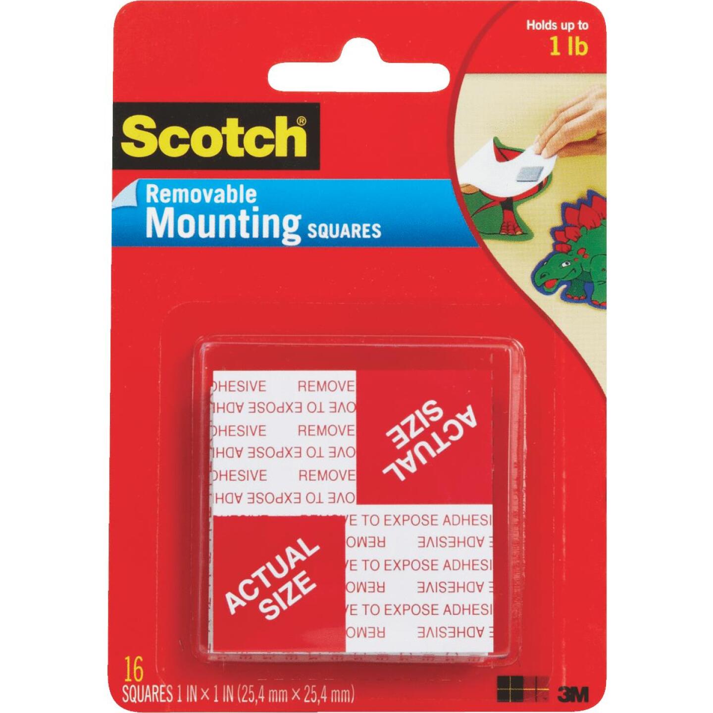 3M Scotch 1 In. x 1 In. 1 Lb. Capacity Removable Mounting Squares (16-Pack) Online Hot Sale