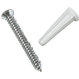 6-Pack White Screws & Anchors Sale