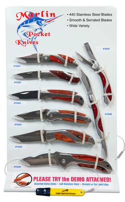 Alco Manufacturing 4” Stainless Wood Inlay Knife – 3 Blade on Sale