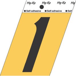 Address Number “1”, Black Aluminum, Adhesive, 3.5-In. on Sale